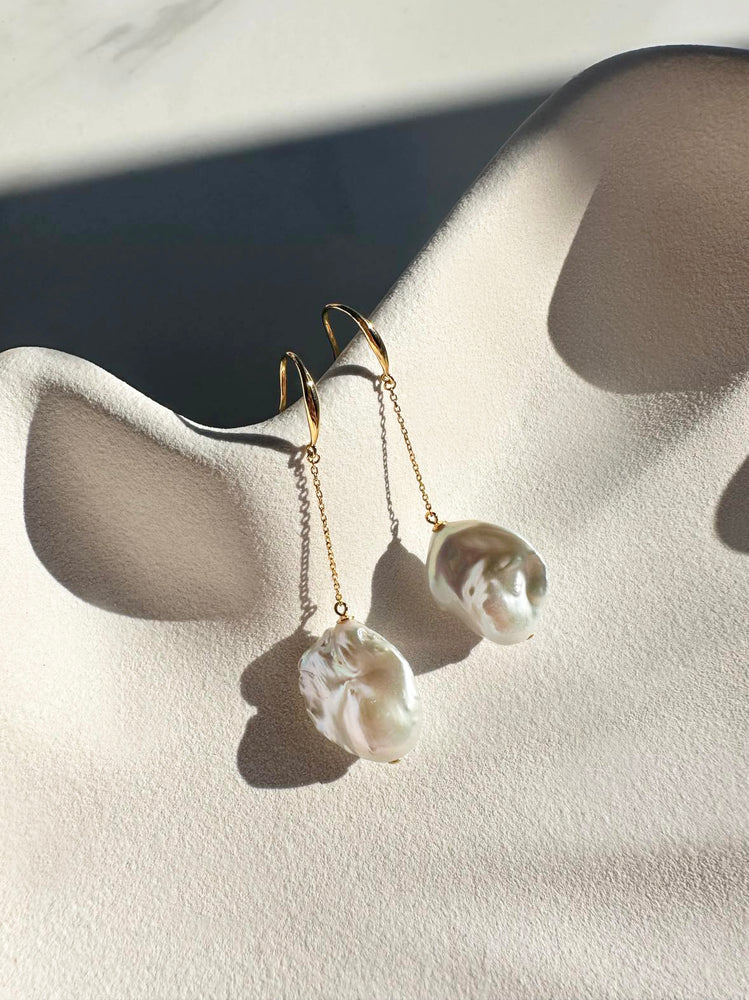
                  
                    Load image into Gallery viewer, Callie Bridal 18ct Gold Earrings | Australia Wedding Jewellery
                  
                