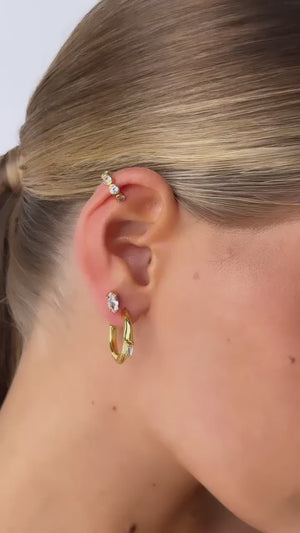 
                  
                    Load and play video in Gallery viewer, NADIA EAR CUFF 18CT GOLD
                  
                