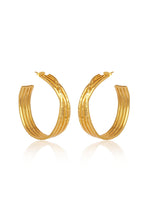 Elegant 18CT Gold Stevie Hoop Earrings for Bridal Australia