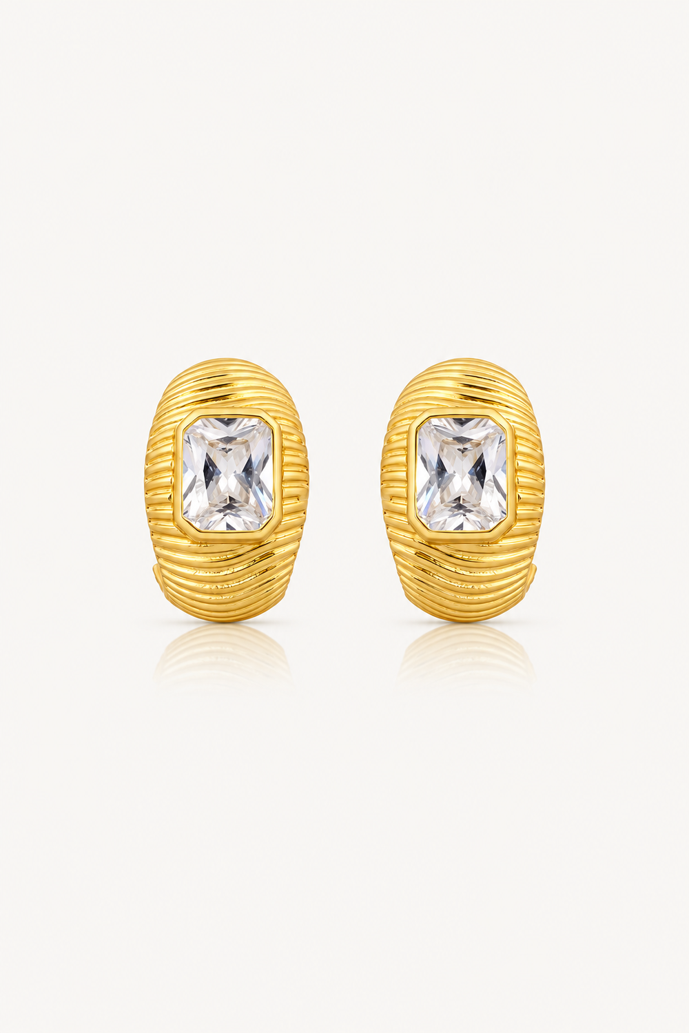 CASPIAN CRYSTAL EARRINGS 18K GOLD