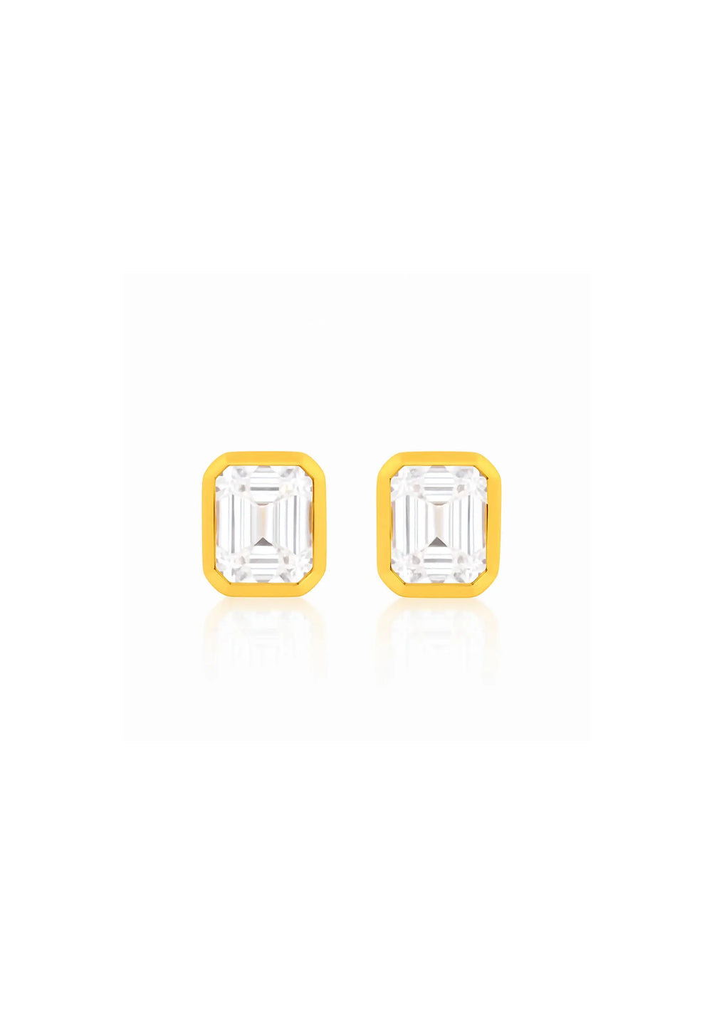 ANDREA CRYSTAL STUD EARRINGS 18K GOLD Lolaknightofficial