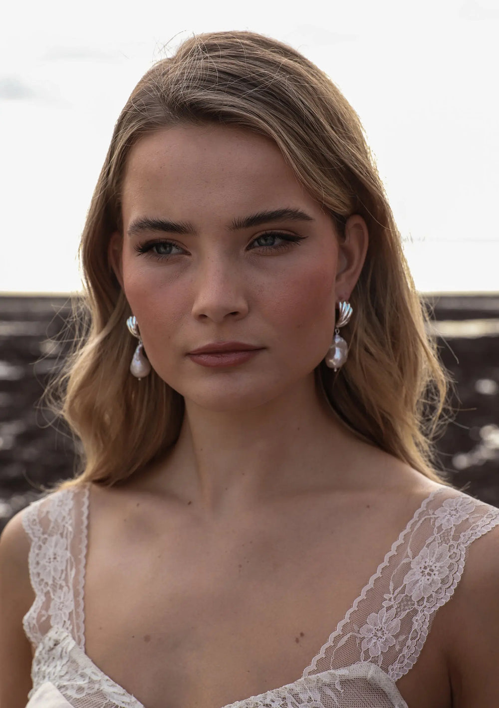 AQUA EARRINGS SILVER Lolaknightofficial