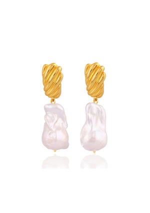 
                  
                    Load image into Gallery viewer, GOLD STATEMENT EARRINGS
                  
                