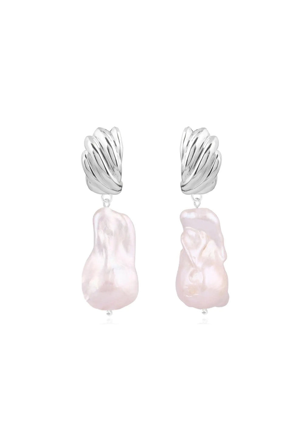 AQUA EARRINGS SILVER Lolaknightofficial