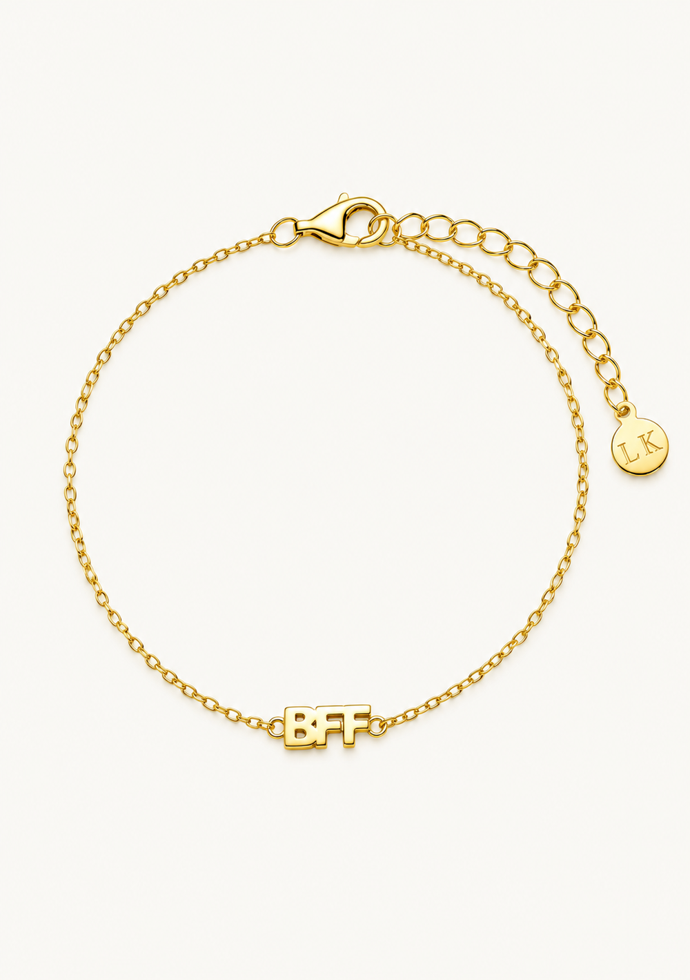 Stunning best friends gold braclet 