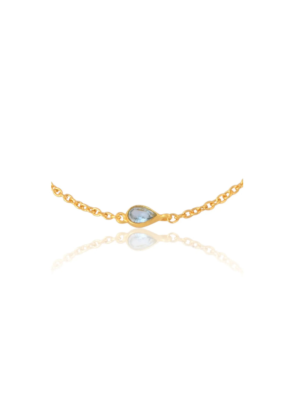 BLUE TOPAZ BRACELET 18K GOLD Lolaknightofficial