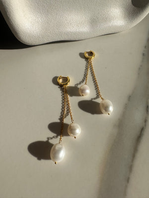 
                  
                    Load image into Gallery viewer, Carla Bridal 18ct Gold Earrings | Australian Wedding Jewel
                  
                