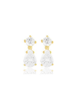 
                  
                    Load image into Gallery viewer, CARMEN CRYSTAL DROP EARRINGS 18K GOLD
                  
                
