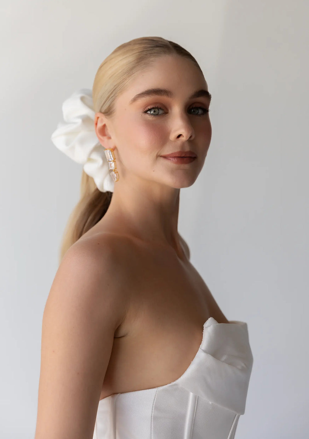CECE IVORY CREPE SCRUNCHIE Lolaknightofficial
