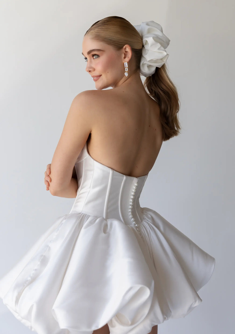 CECE IVORY CREPE SCRUNCHIE Lolaknightofficial