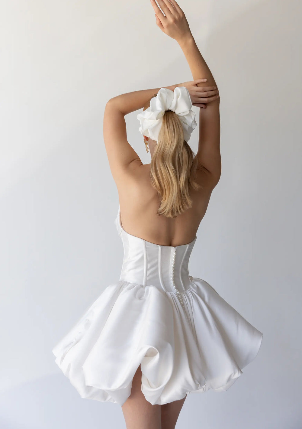 CECE IVORY CREPE SCRUNCHIE Lolaknightofficial