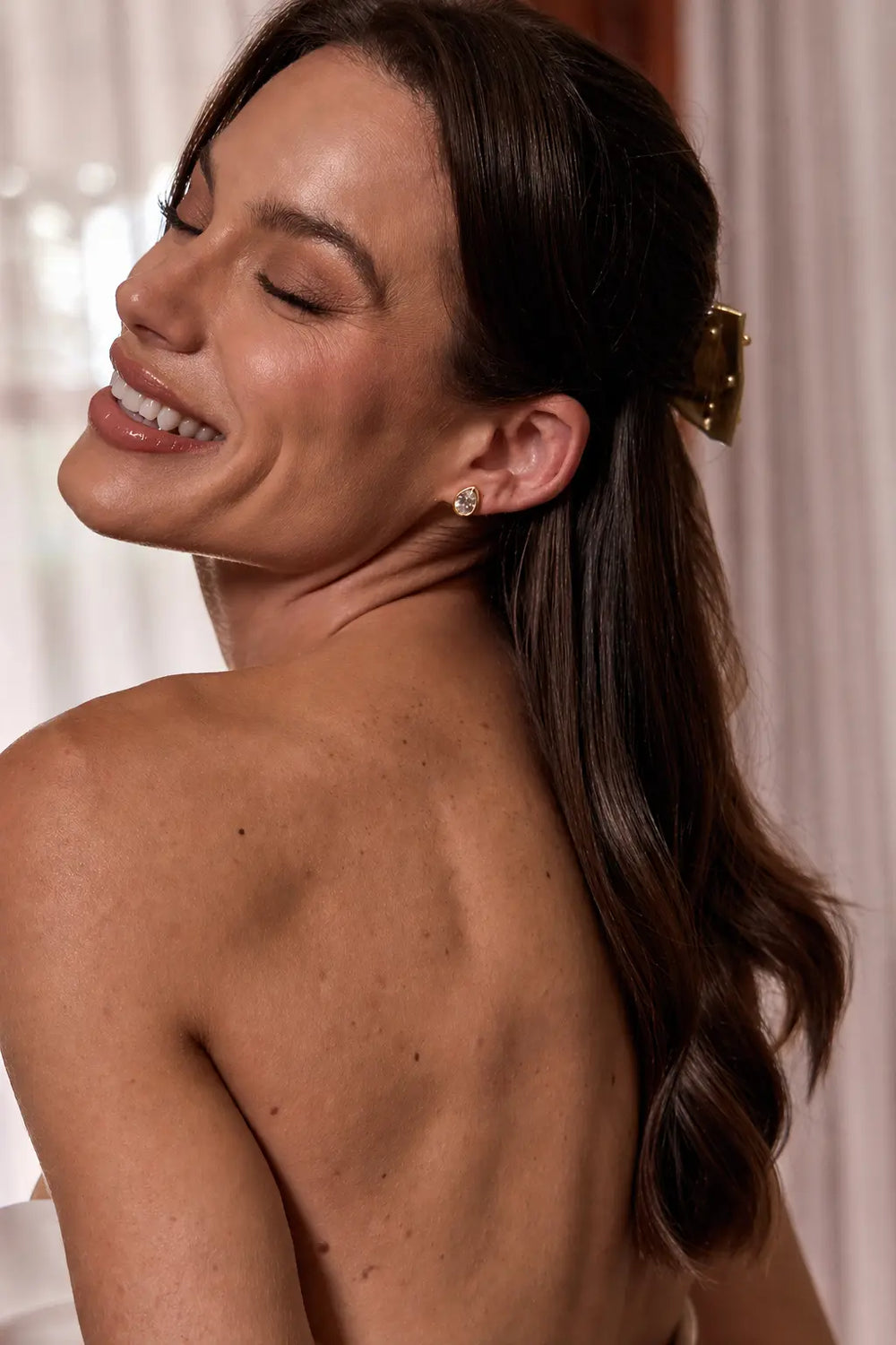 ELISE BRIDAL EARRINGS 18K GOLD Lolaknightofficial