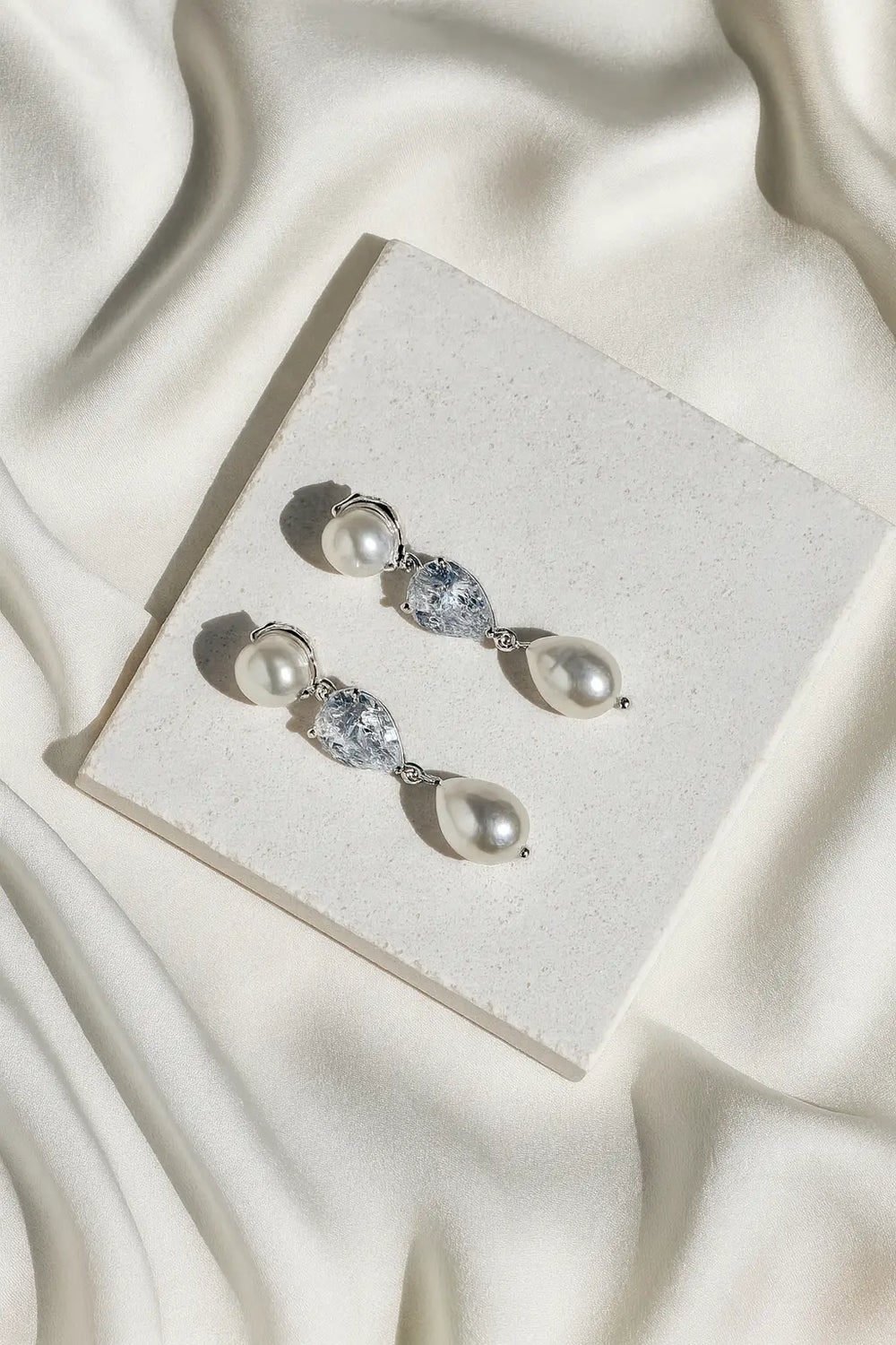 CELINE BRIDAL EARRINGS SILVER Lolaknightofficial