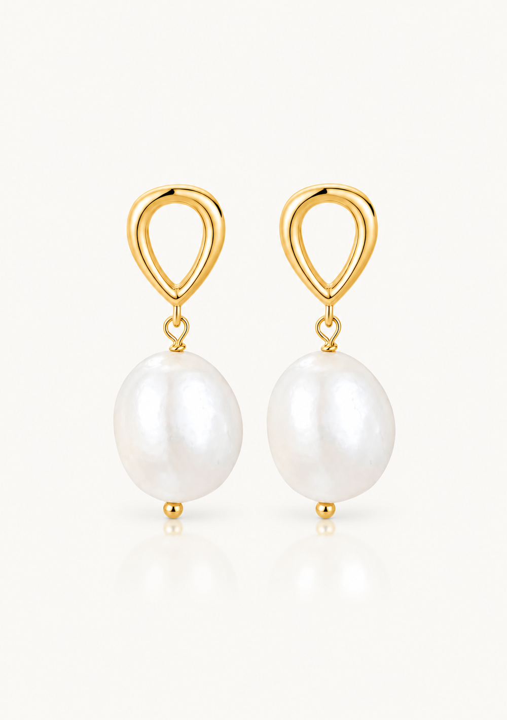 ATHENA PEARL DROP BRIDAL EARRINGS 18K GOLD
