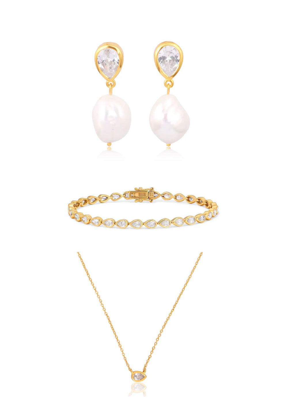 OCEANE, NOVA & SCOTTIE BRIDAL SET 18K GOLD Lolaknightofficial
