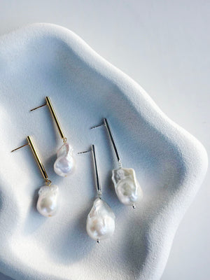 
                  
                    Load image into Gallery viewer, Elegant Edie Silver Earrings - Bridal Jewellery Australia
                  
                