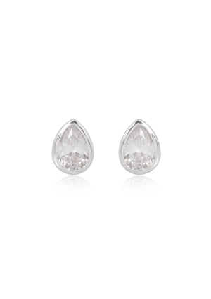 
                  
                    Load image into Gallery viewer, ELISE BRIDAL EARRINGS SILVER
                  
                