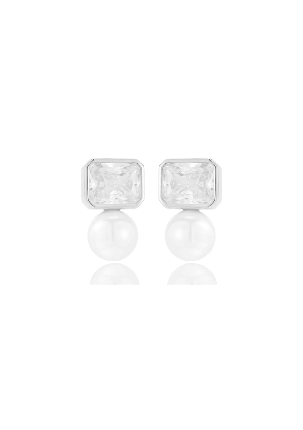Elegant crystal bridal earrings designed for timeless wedding day styling