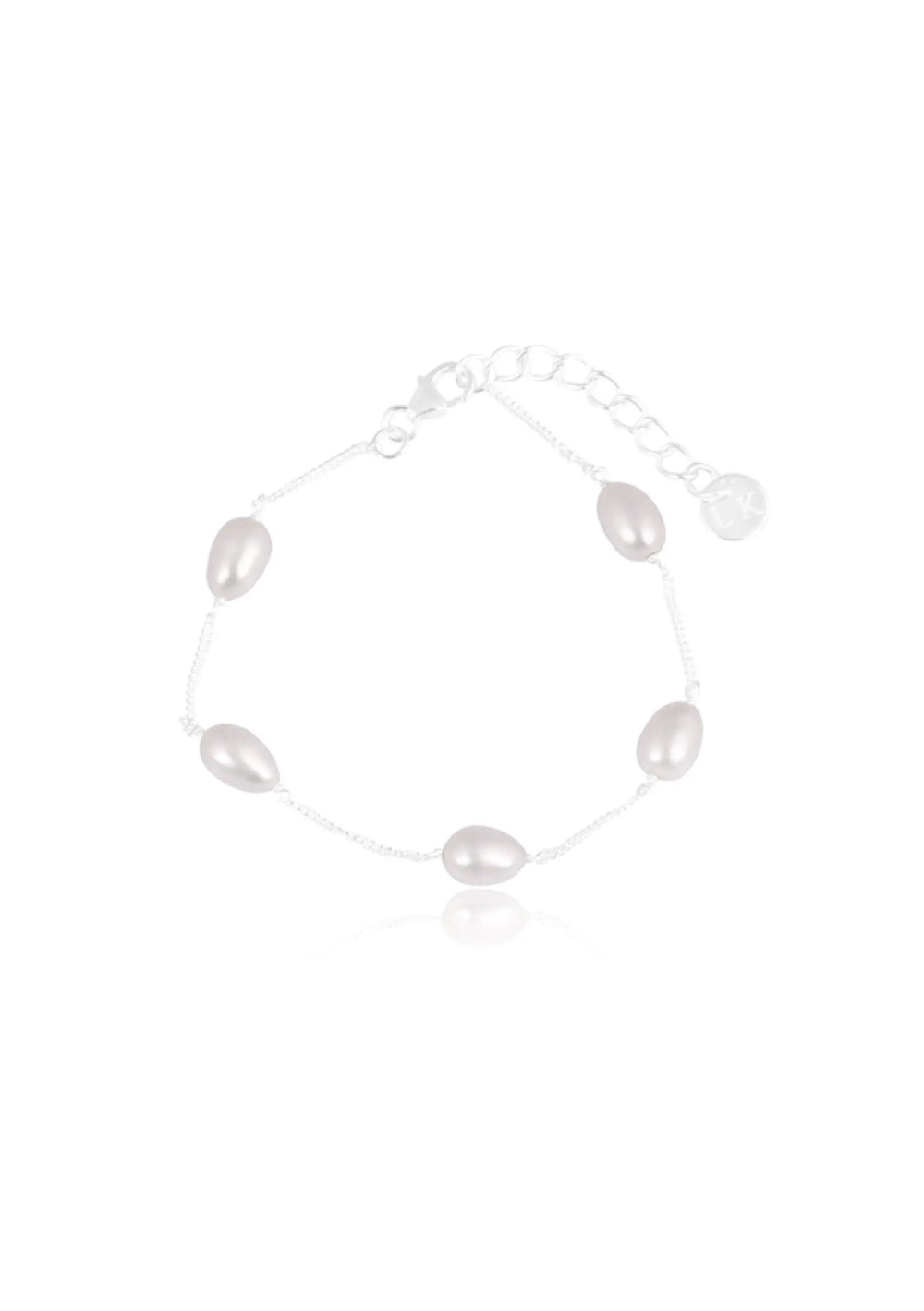 FAITH PEARL BRACELET SILVER Lolaknightofficial