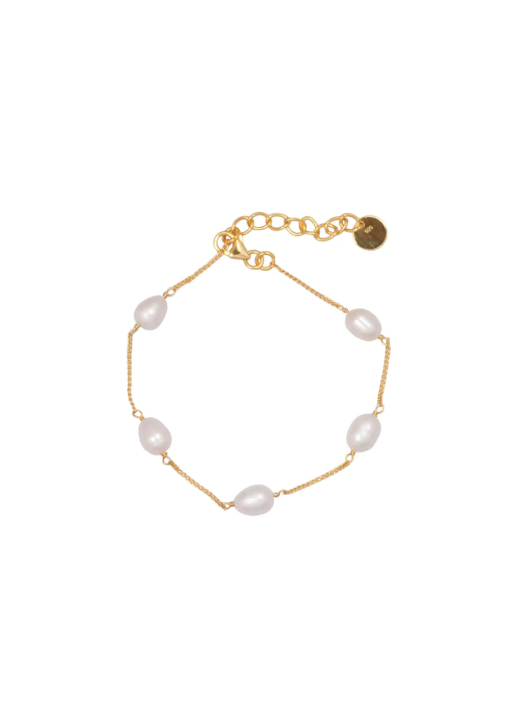 FAITH PEARL BRACELET 18K GOLD Lolaknightofficial