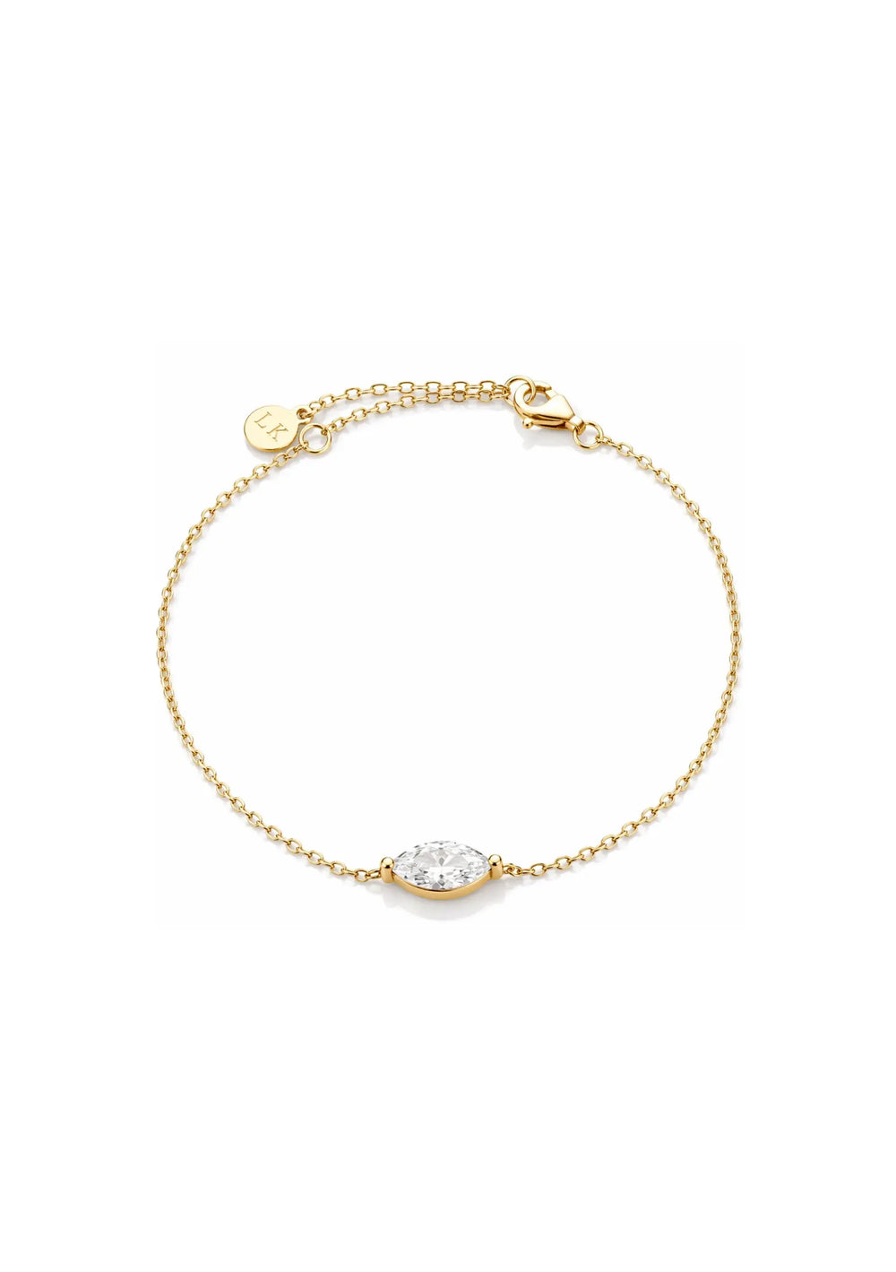 FREYA CRYSTAL BRIDAL BRACELET 18K GOLD Lolaknightofficial