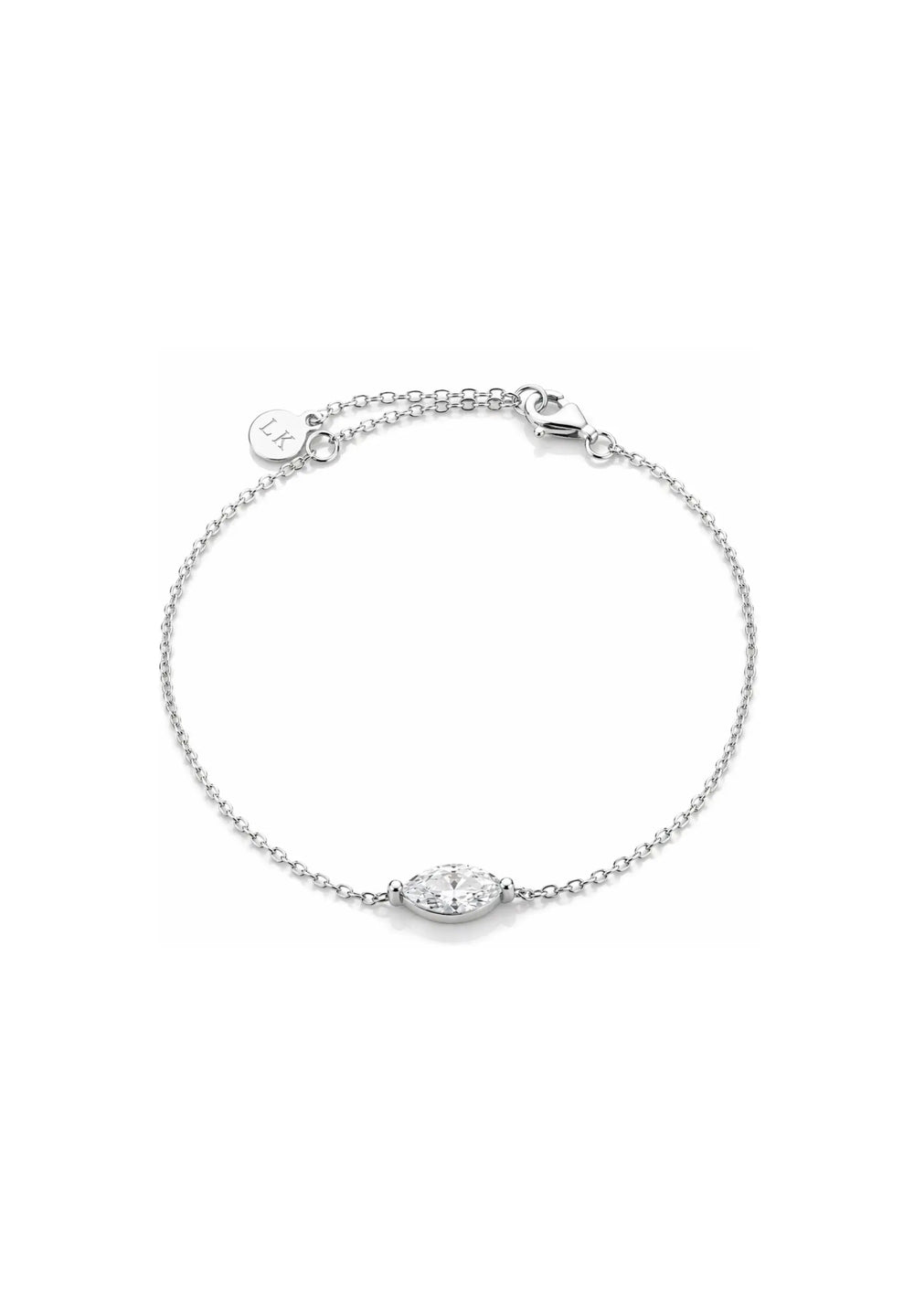 FREYA CRYSTAL BRIDAL BRACELET SILVER Lolaknightofficial