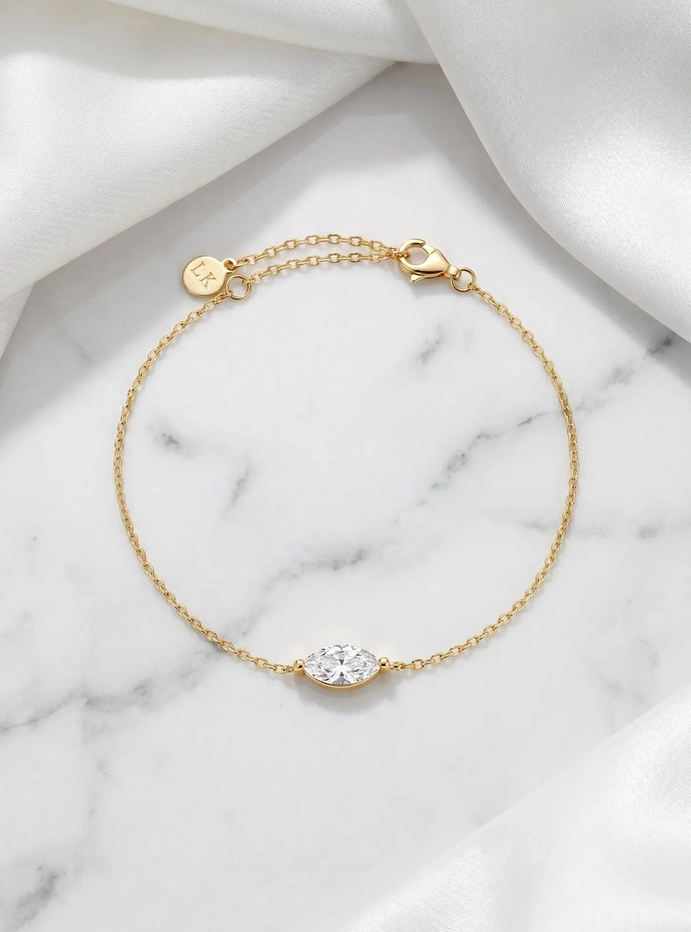 FREYA CRYSTAL BRIDAL BRACELET 18K GOLD Lolaknightofficial