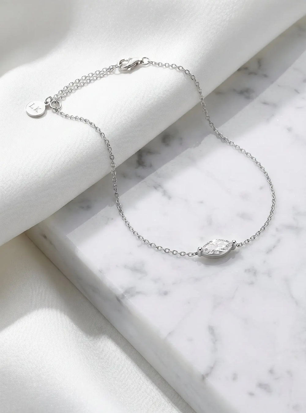 FREYA CRYSTAL BRIDAL BRACELET SILVER Lolaknightofficial