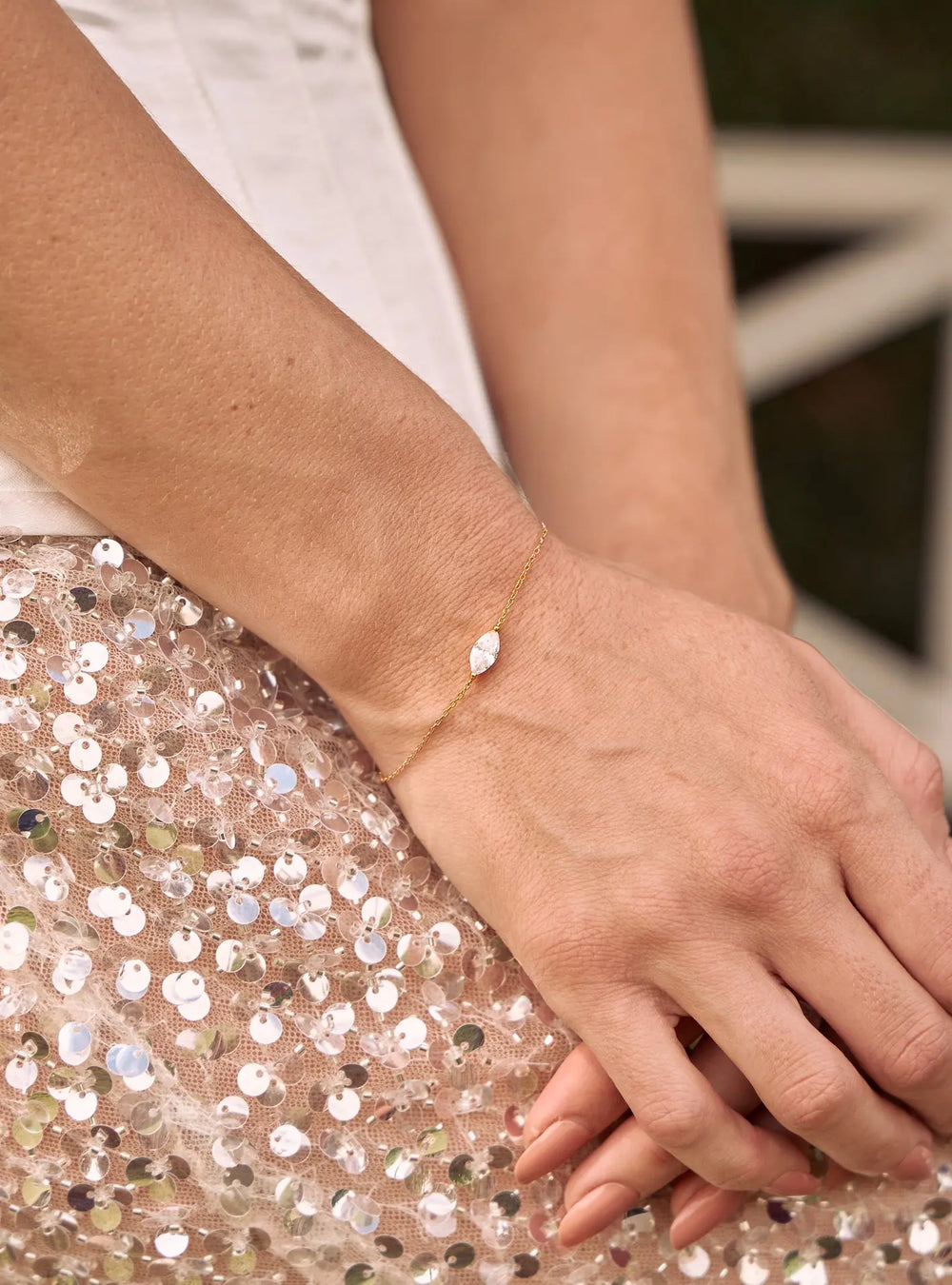 FREYA CRYSTAL BRIDAL BRACELET 18K GOLD Lolaknightofficial