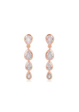 
                  
                    Load image into Gallery viewer, rose gold bridal earrings
                  
                