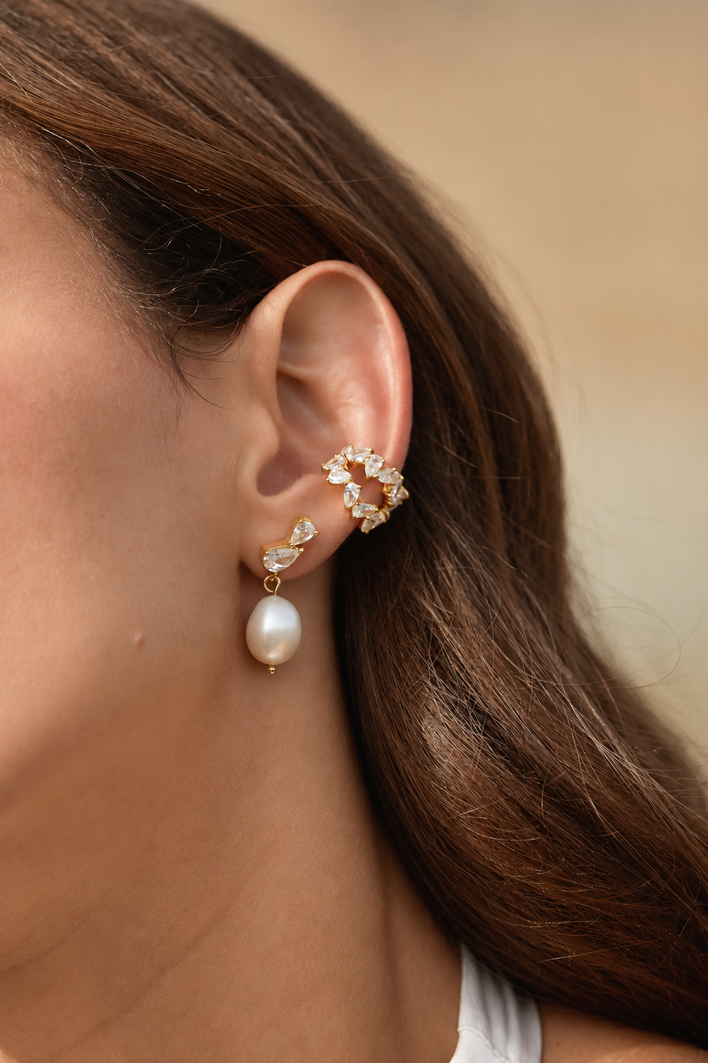 COLETTE BRIDAL EAR CUFF 18CT GOLD