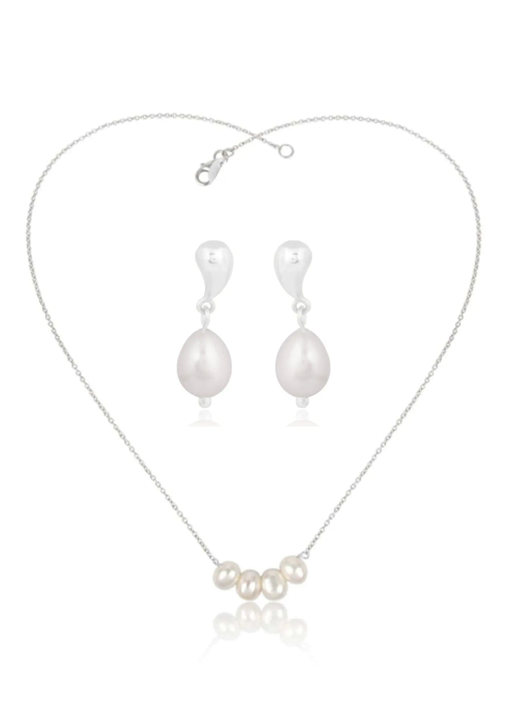 HAILEY & POPPY BRIDAL SET SILVER Lolaknightofficial