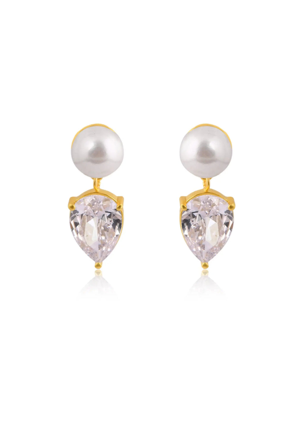 HARPER BRIDAL EARRINGS 18K GOLD Lolaknightofficial