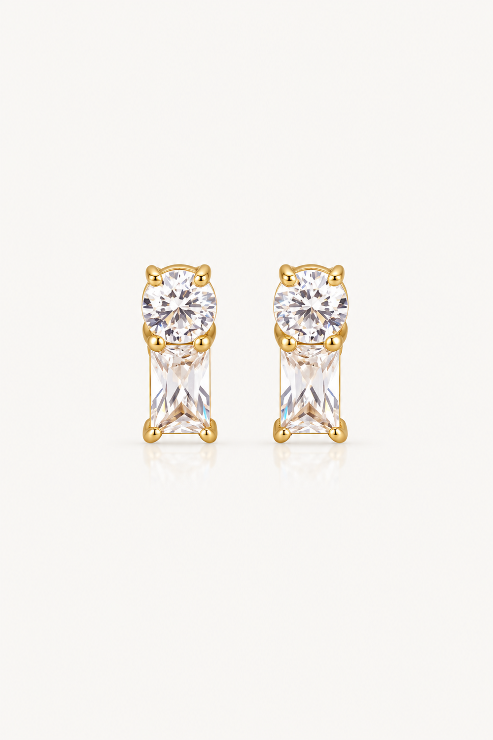 Stunning chic crystal stud wedding earrings
