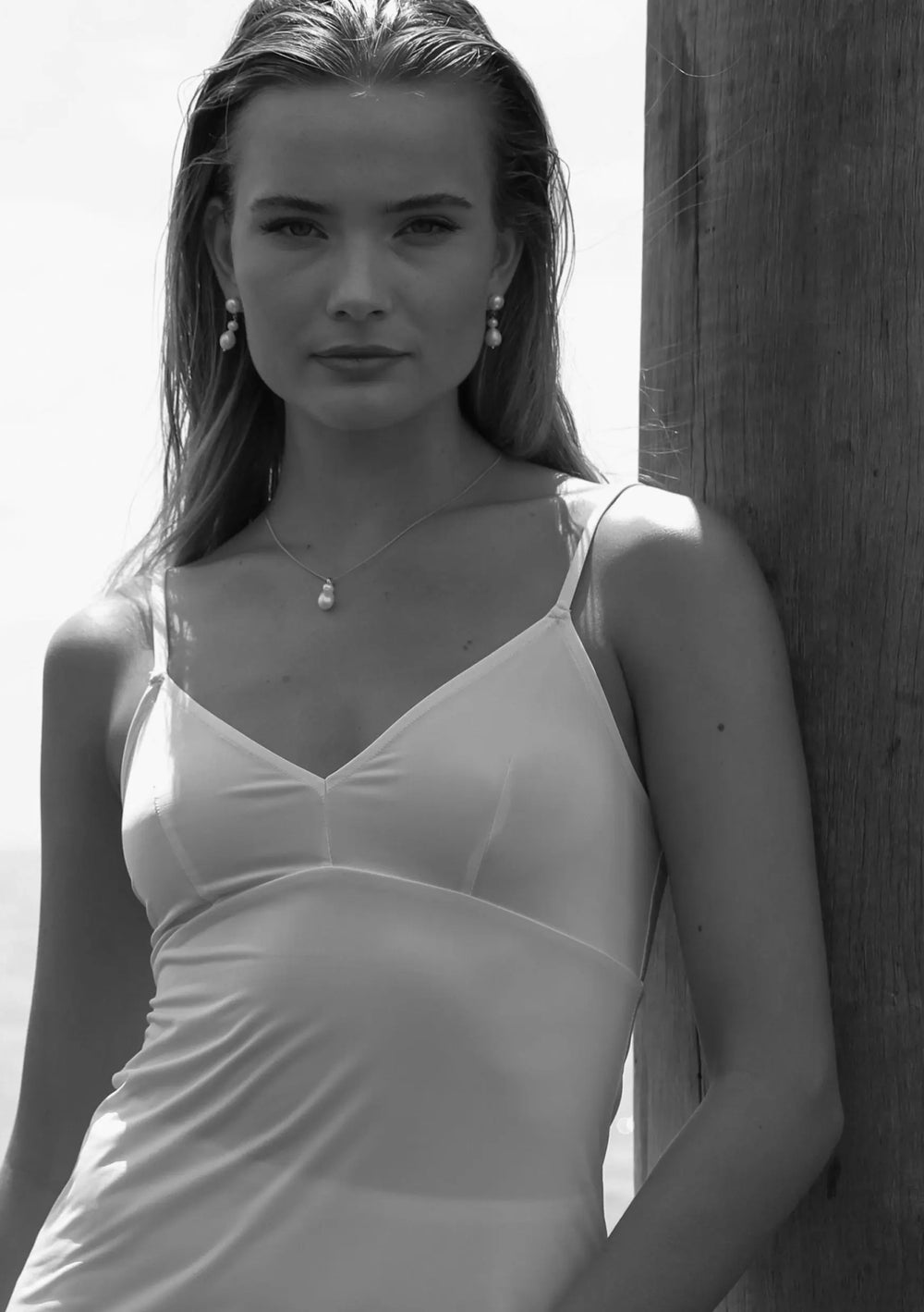 HOLLY PEARL NECKLACE SILVER Lolaknightofficial