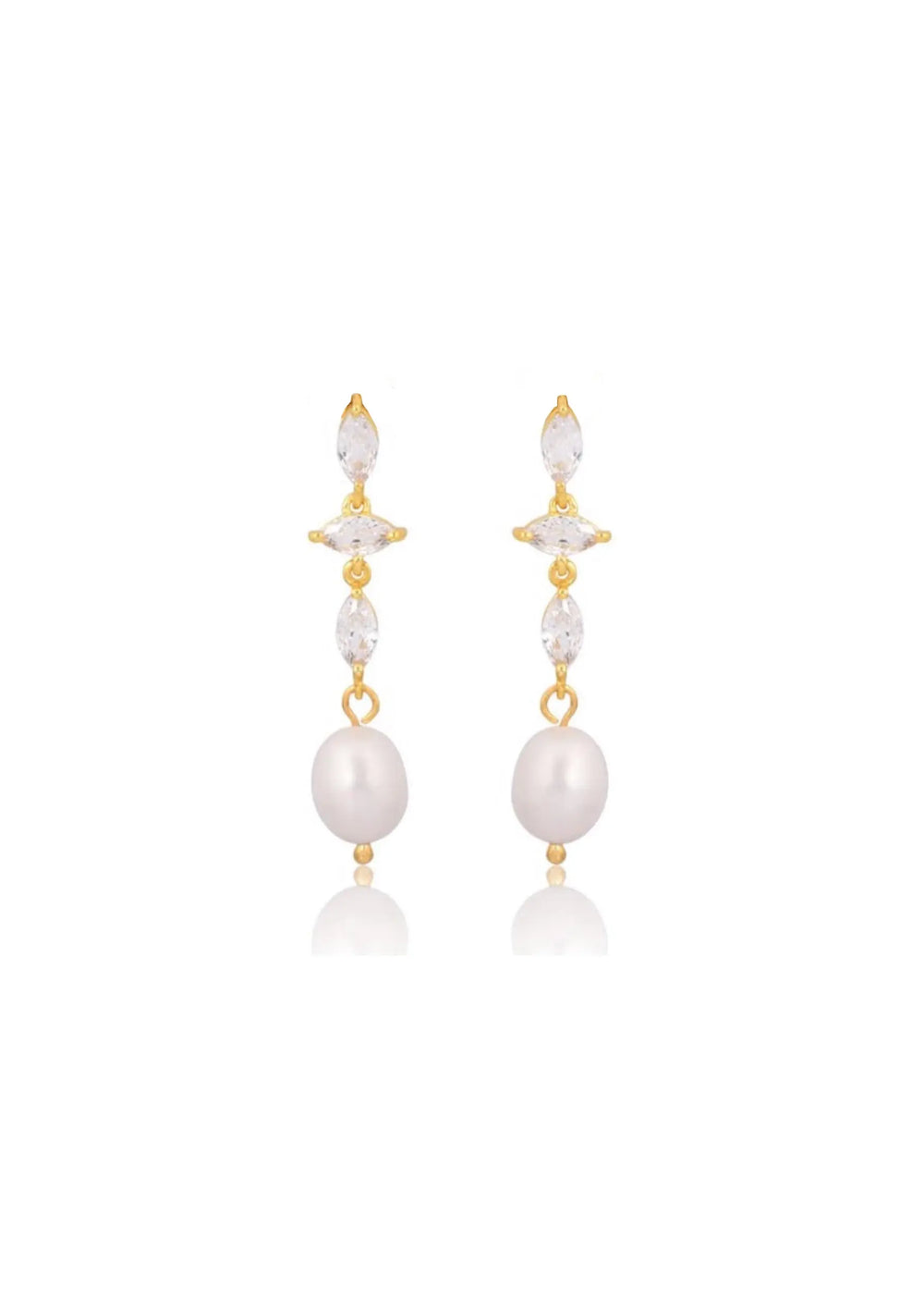 IVY BRIDAL EARRINGS 18K GOLD Lolaknightofficial
