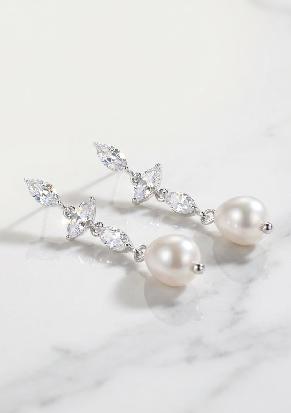 IVY BRIDAL EARRINGS SILVER