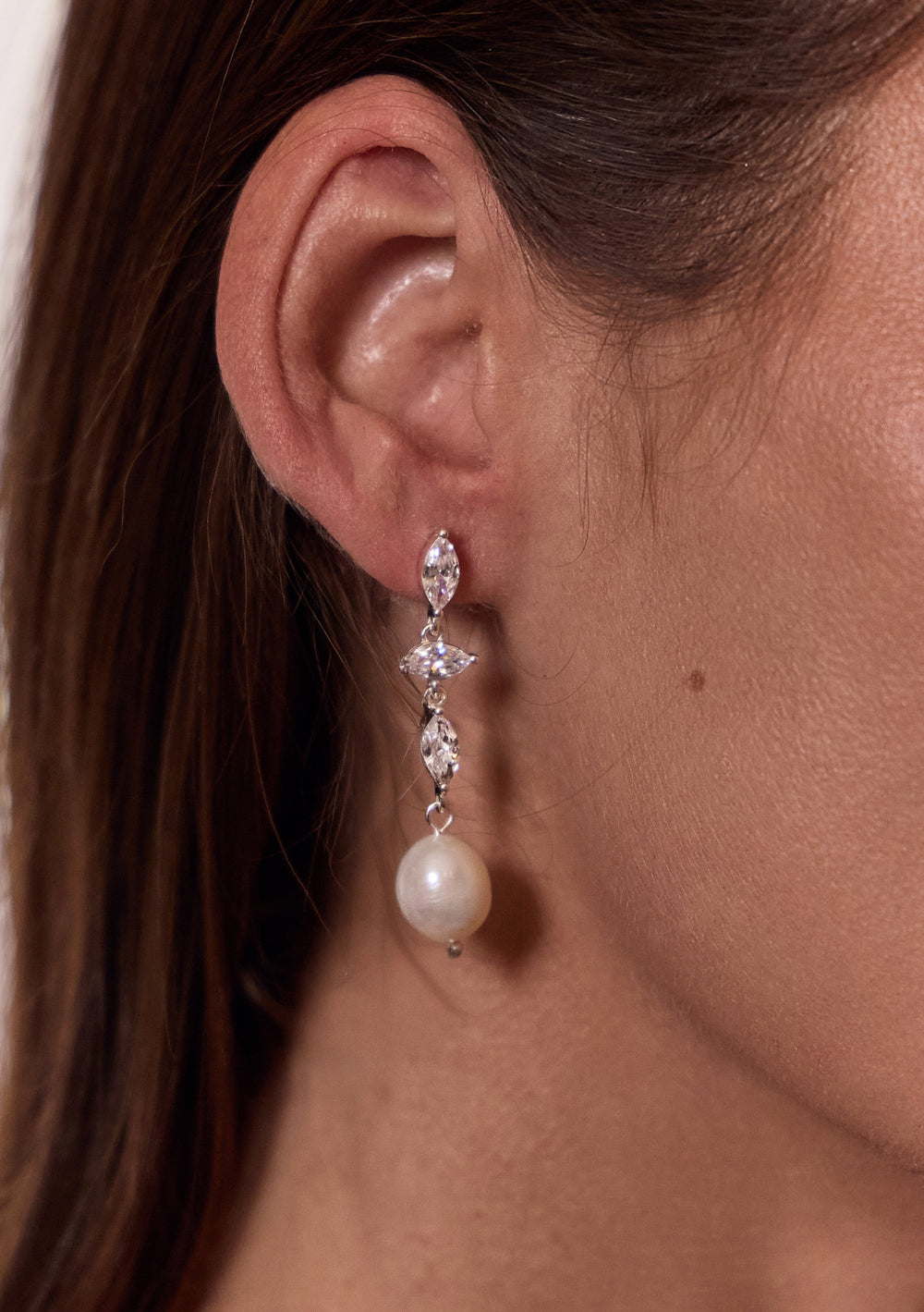 IVY BRIDAL EARRINGS SILVER