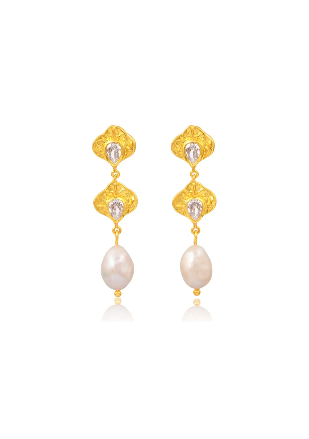 gold bridal earrings