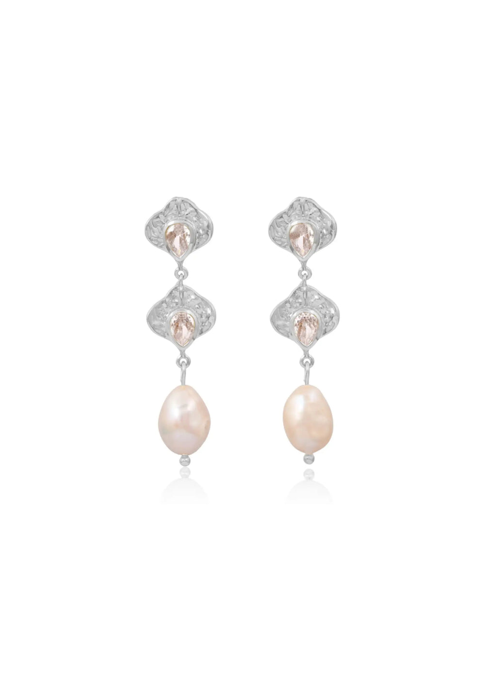 JULIETTE BRIDAL EARRINGS SILVER Lolaknightofficial