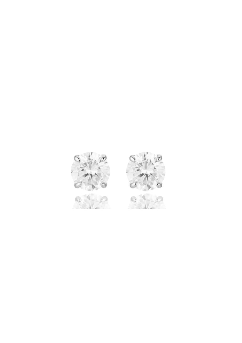 JACINTA CRYSTAL STUD EARRINGS SILVER Lolaknightofficial