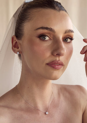 
                  
                    Load image into Gallery viewer, JACINTA CRYSTAL STUD EARRINGS SILVER
                  
                