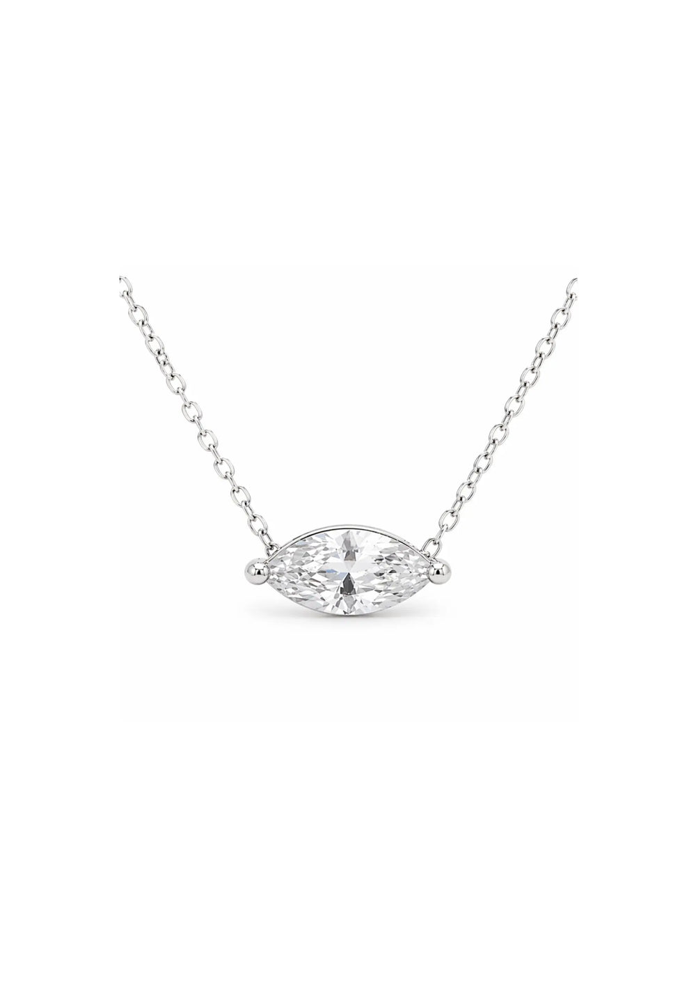 JUNIPER CRYSTAL BRIDAL NECKLACE SILVER Lolaknightofficial