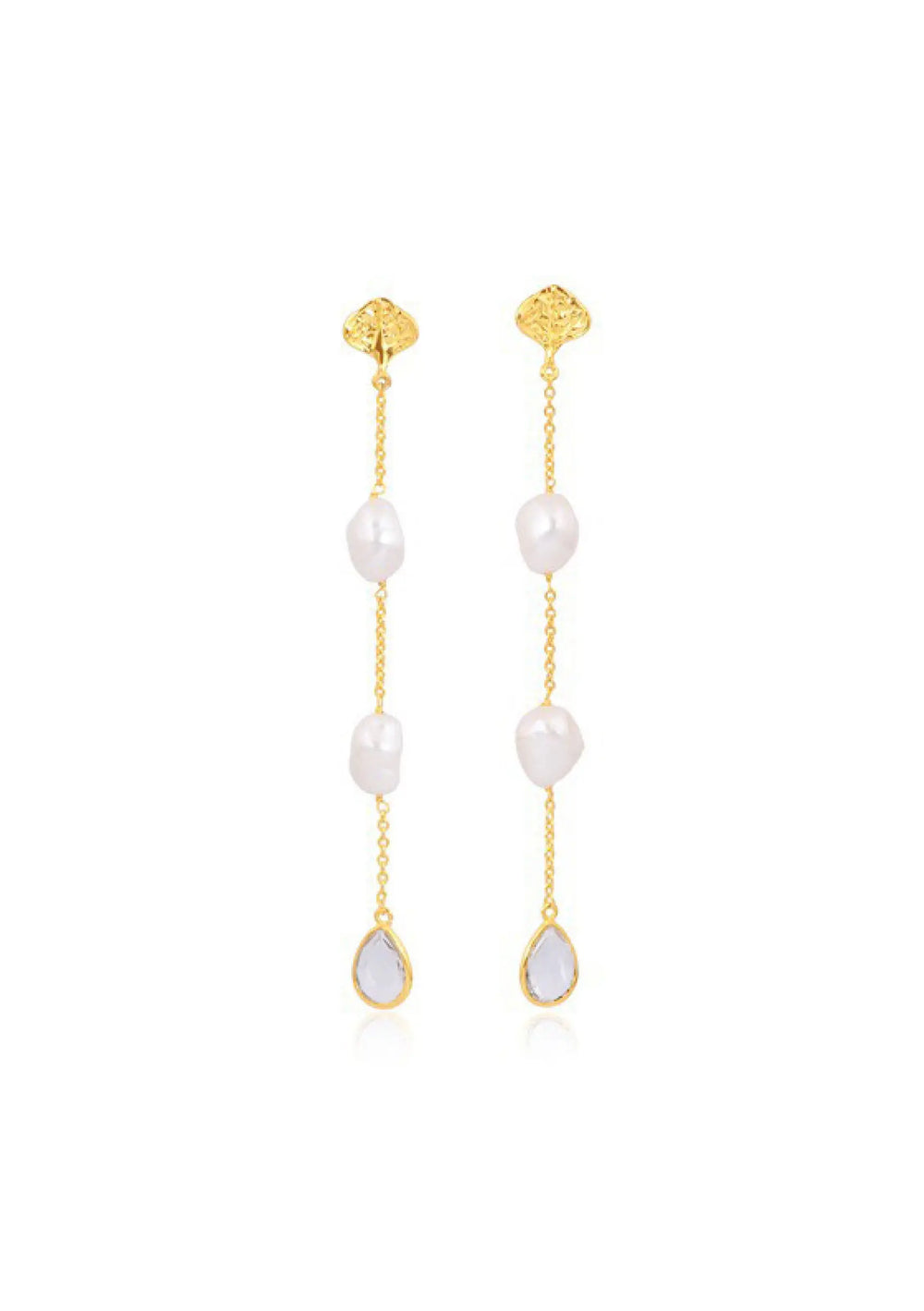 LEA BRIDAL EARRINGS 18K GOLD Lolaknightofficial
