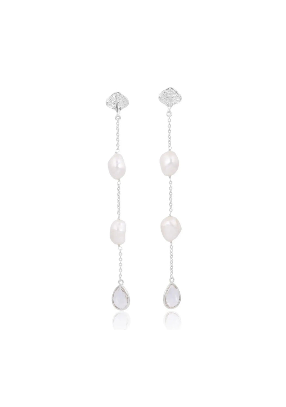 Minimal bridal earrings