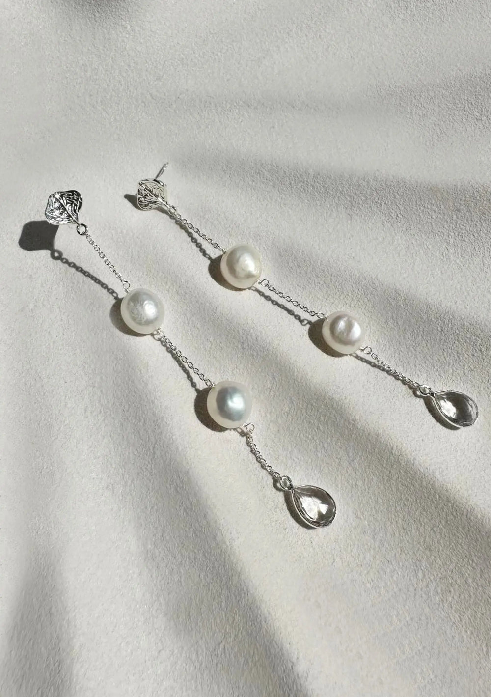 LEA BRIDAL EARRINGS SILVER Lolaknightofficial