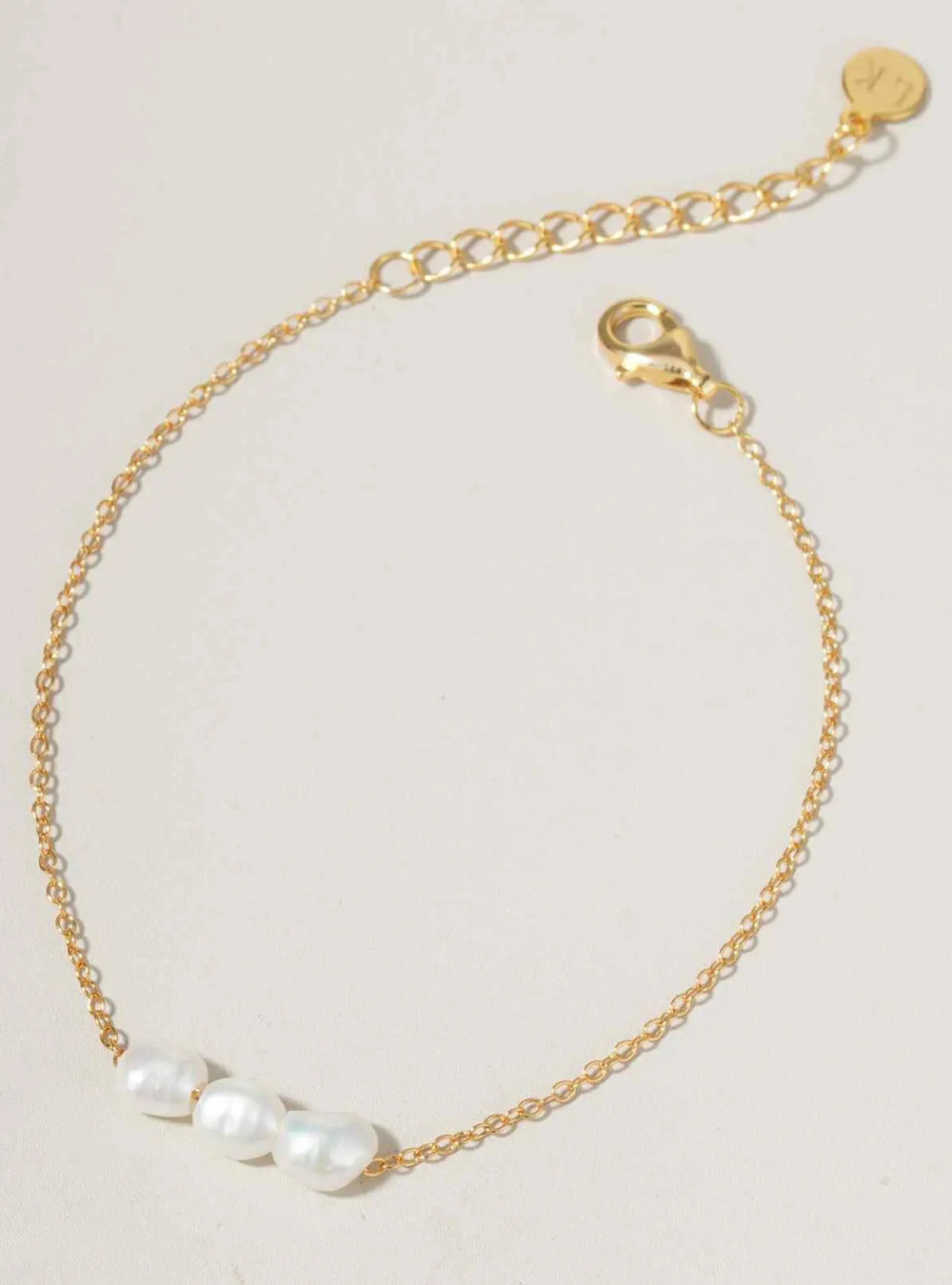 LETTIE PEARL BRIDAL BRACELET 18K GOLD Lolaknightofficial