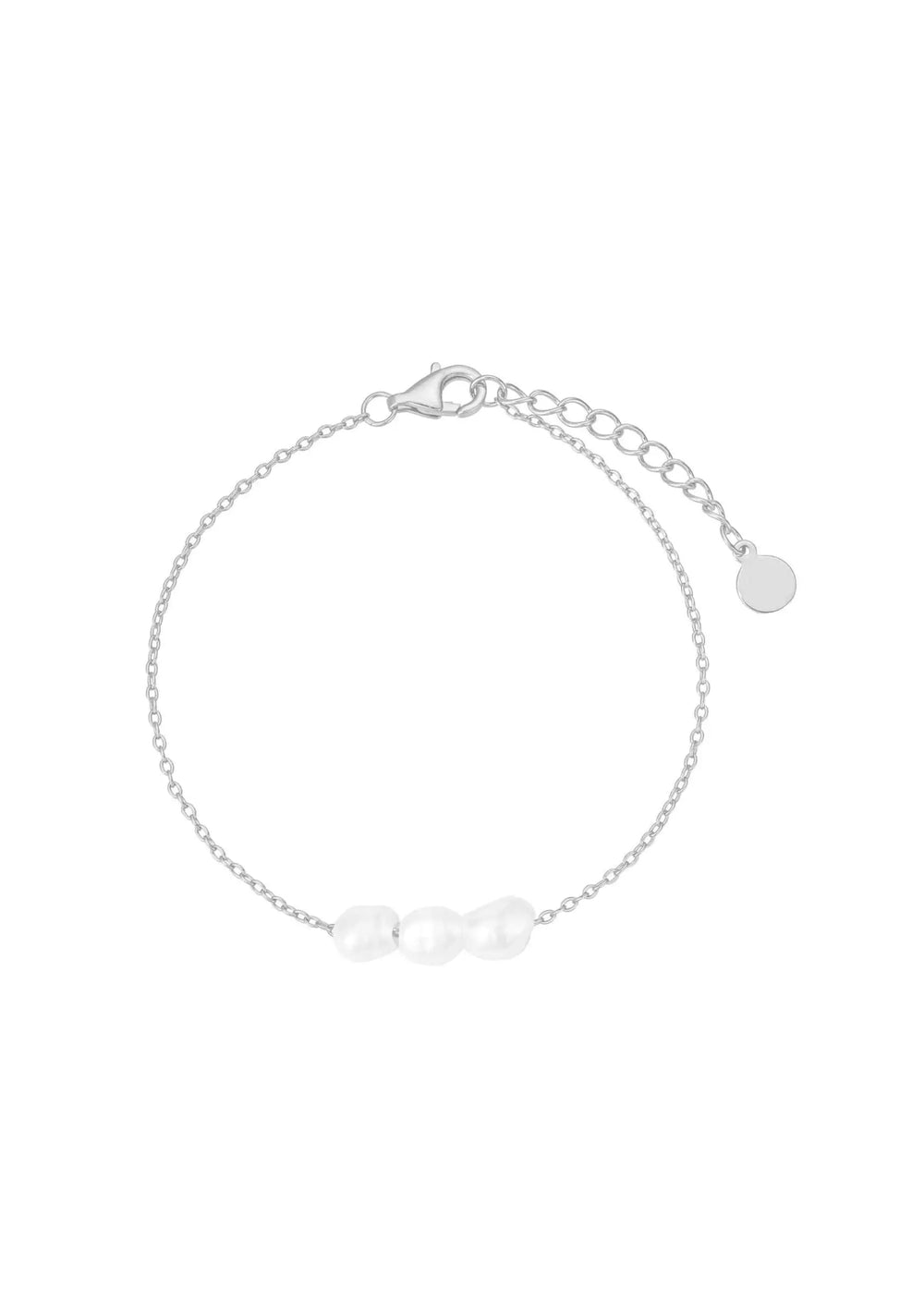 LETTIE PEARL BRIDAL BRACELET SILVER Lolaknightofficial