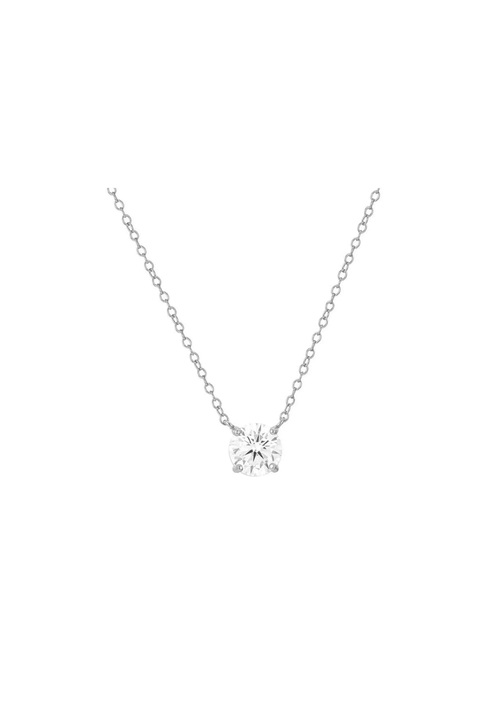 LILY CRYSTAL BRIDAL NECKLACE SILVER Lolaknightofficial