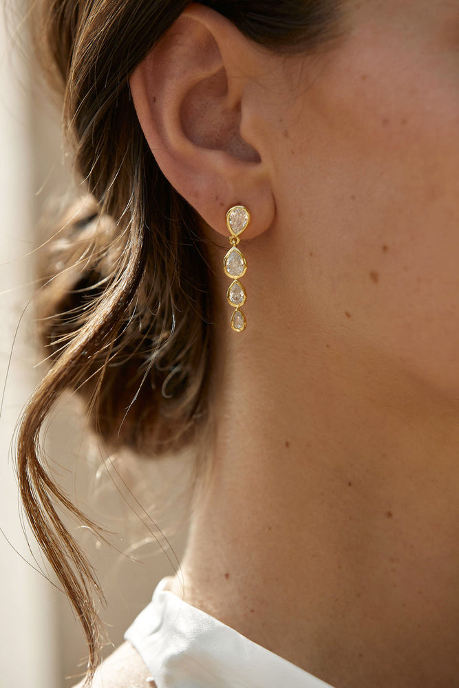 
                  
                    Load image into Gallery viewer, Modern bridal earrings
                  
                